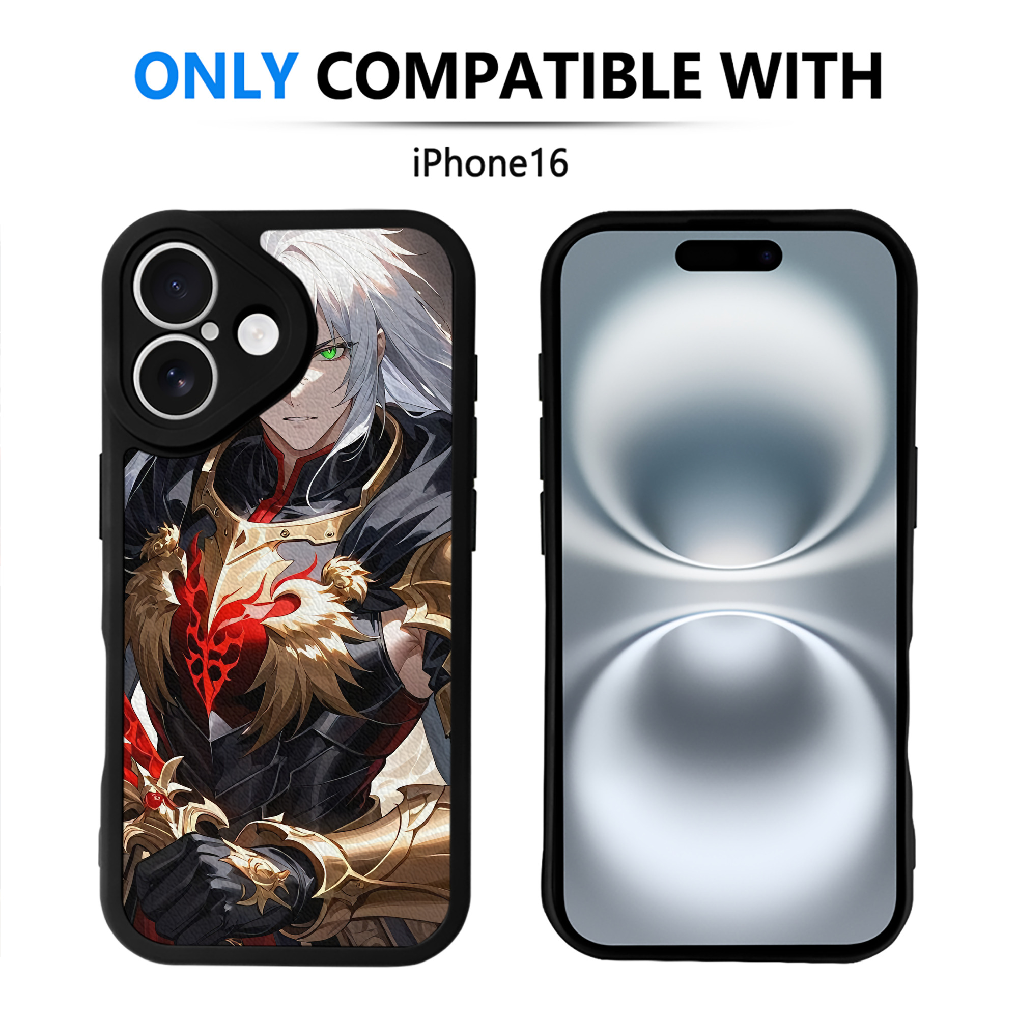 （画像用） 刀剣乱舞 Touken Ranbu 【iPhone 16シリーズ対応】シリコンスマホケース（レザー調） 材質：シリコン